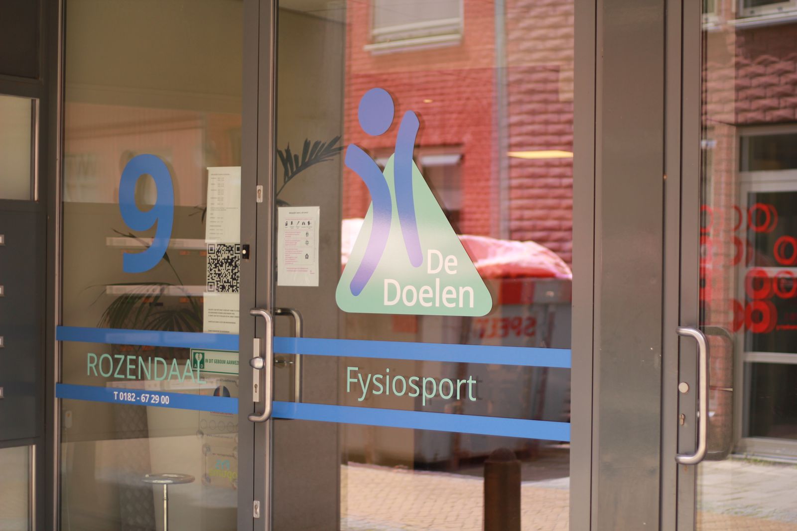 Entree van Fysiosport De Rozendaal in Gouda
